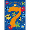 Picture of HAPPY BIRTHDAY 7 CARD STARS
